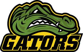 STA Gator Logo - a cartoon of a snarling gator head and the word GATORS.
